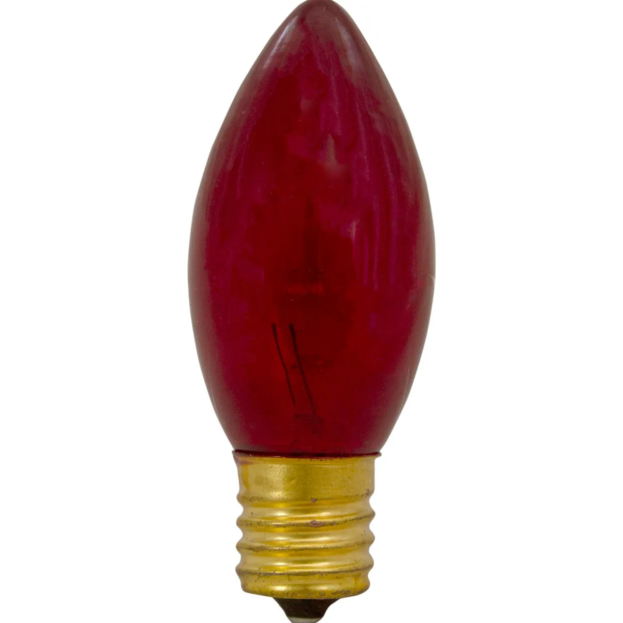 Pack of 4 Red C9 Transparent Christmas Replacement Bulbs