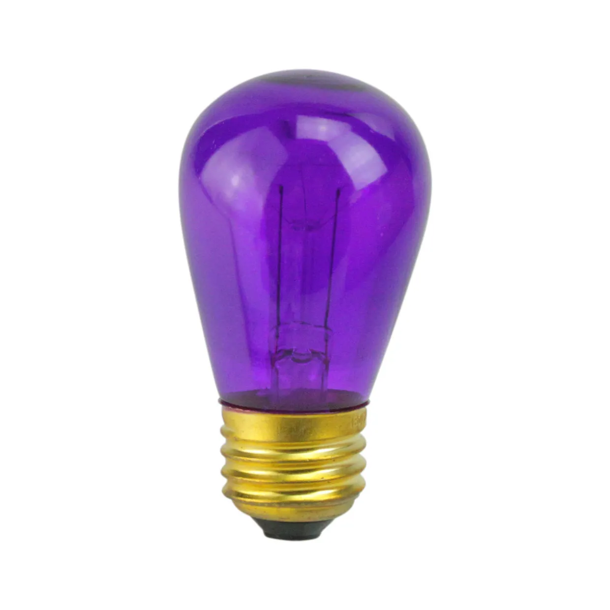 Pack of 25 Transparent Purple S14 Christmas Replacement Bulbs