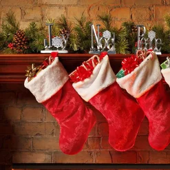 Peace, Joy and Noel Metal Christmas Stocking Holders - 6.5