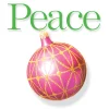 Peace Ornament Christmas Holiday Wall Decor Art Print