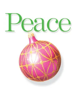 Peace Ornament Christmas Holiday Wall Decor Art Print