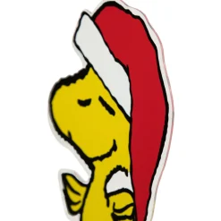 Peanuts Woodstock in Santa Hat Christmas Window Cling Decoration - 7