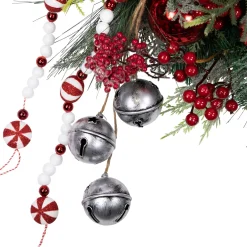 Peppermint Candy Artificial Pine Christmas Wreath - 42