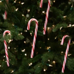 Peppermint Candy Cane Christmas Ornaments - 7