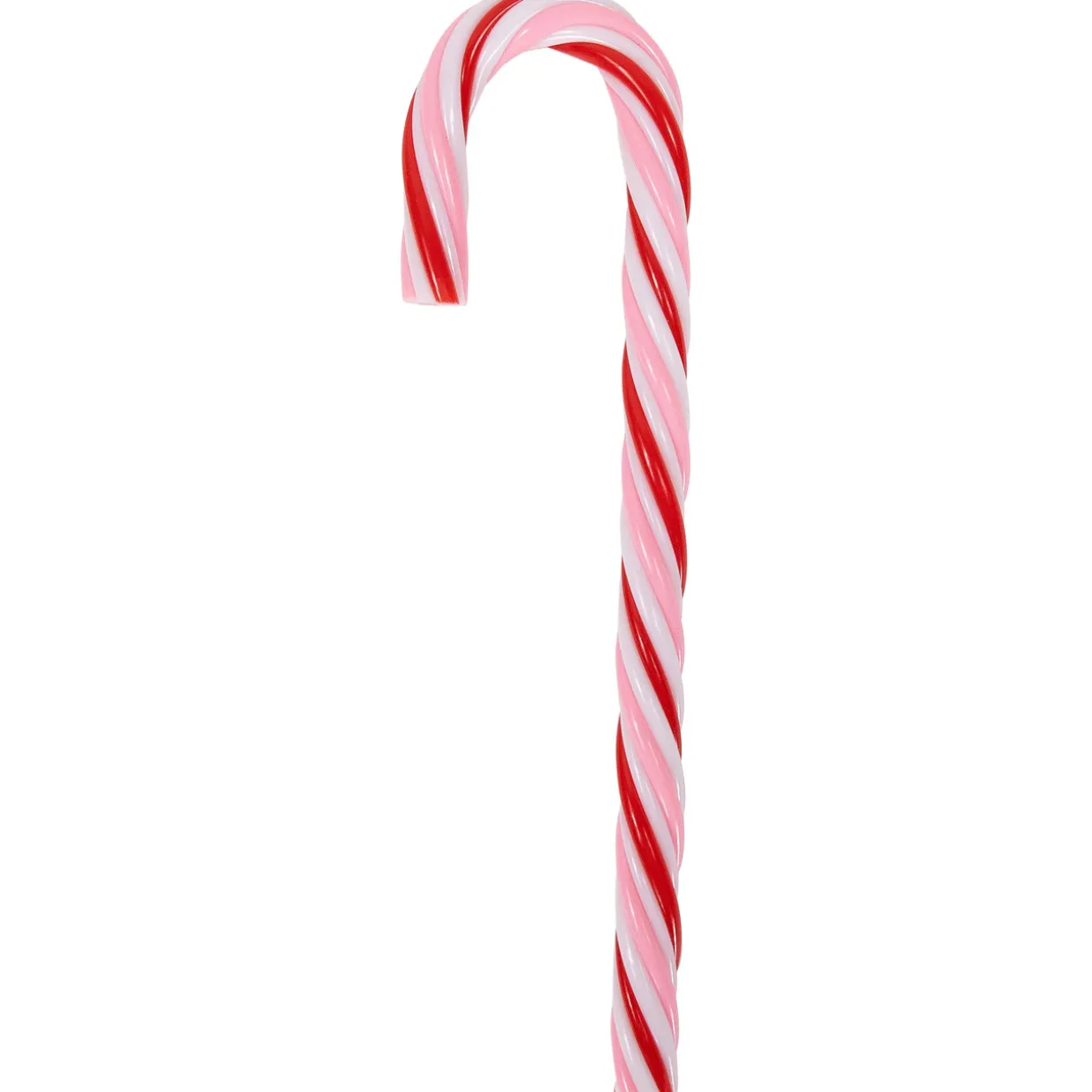 Peppermint Candy Cane Christmas Ornaments - 7" - Red and White - 12 ct