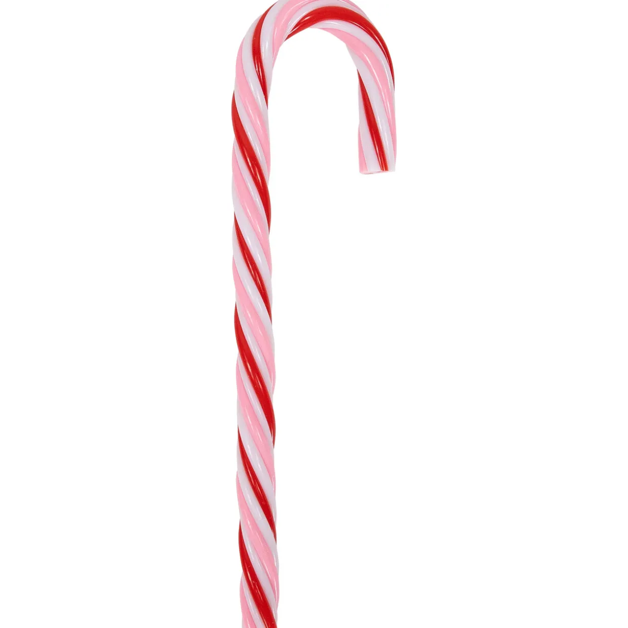 Peppermint Candy Cane Christmas Ornaments - 7" - Red and White - 12 ct