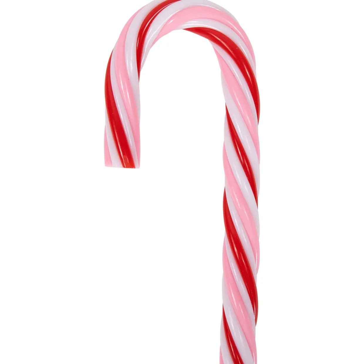 Peppermint Candy Cane Christmas Ornaments - 7" - Red and White - 12 ct