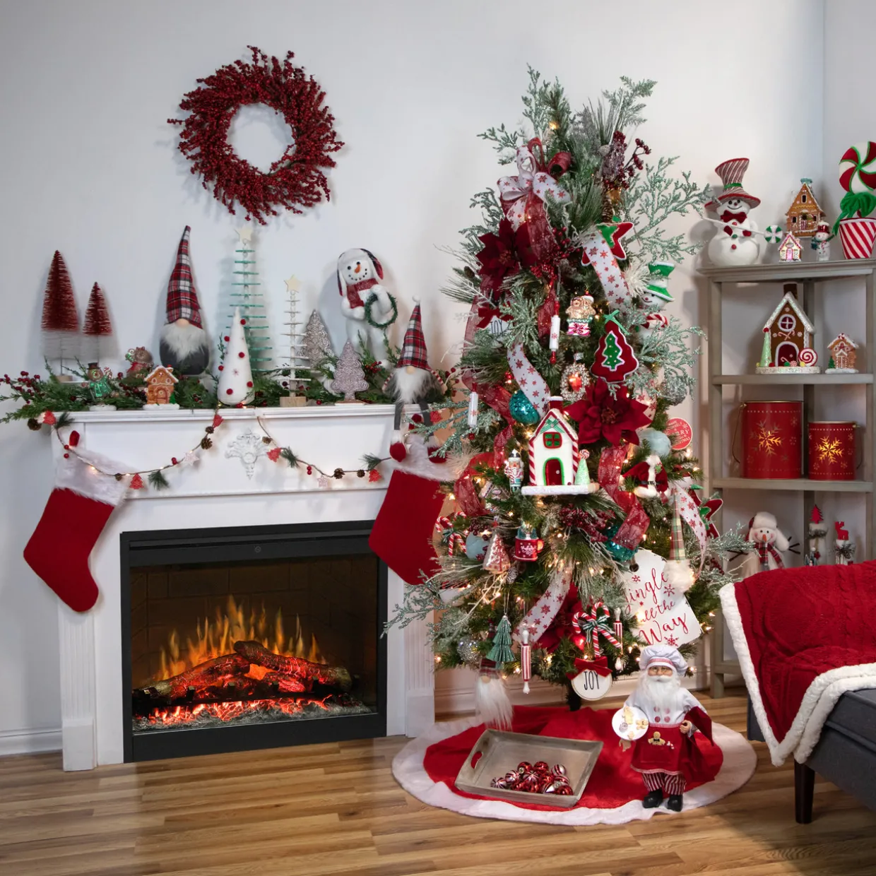 Peppermint Candy House Christmas Decoration - 11"