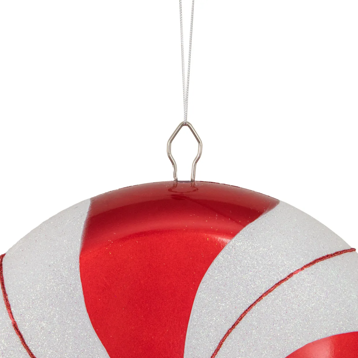 Peppermint Lollipop with Glitter Shatterproof Commercial Christmas Ornament - 42"