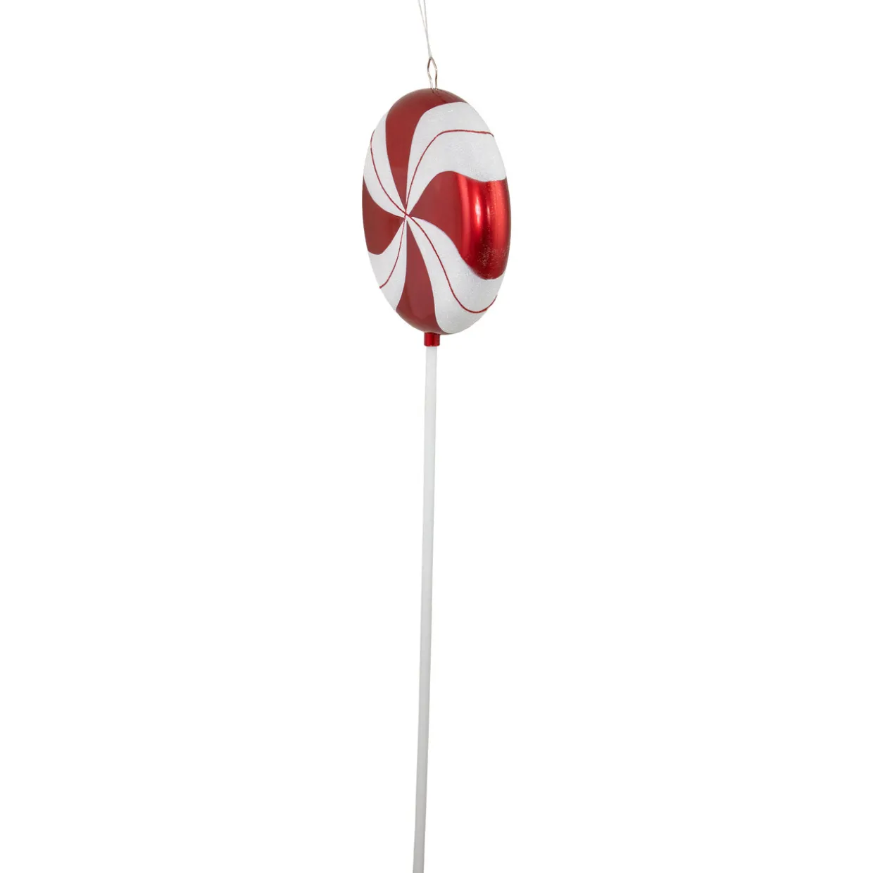 Peppermint Lollipop with Glitter Shatterproof Commercial Christmas Ornament - 42"