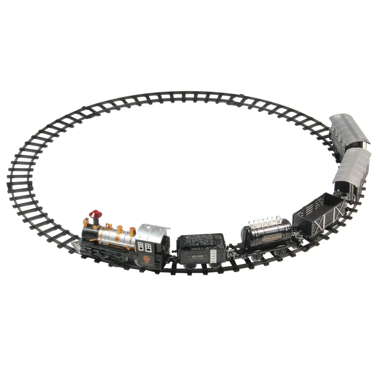 17-Piece Black Consummate Animated Classic Train Set