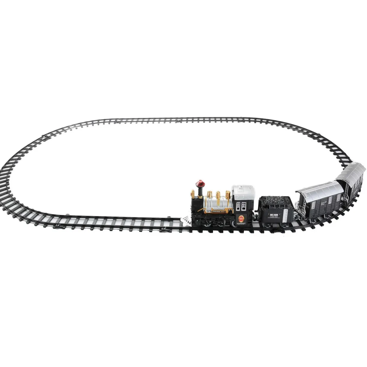 17-Piece Black Consummate Animated Classic Train Set