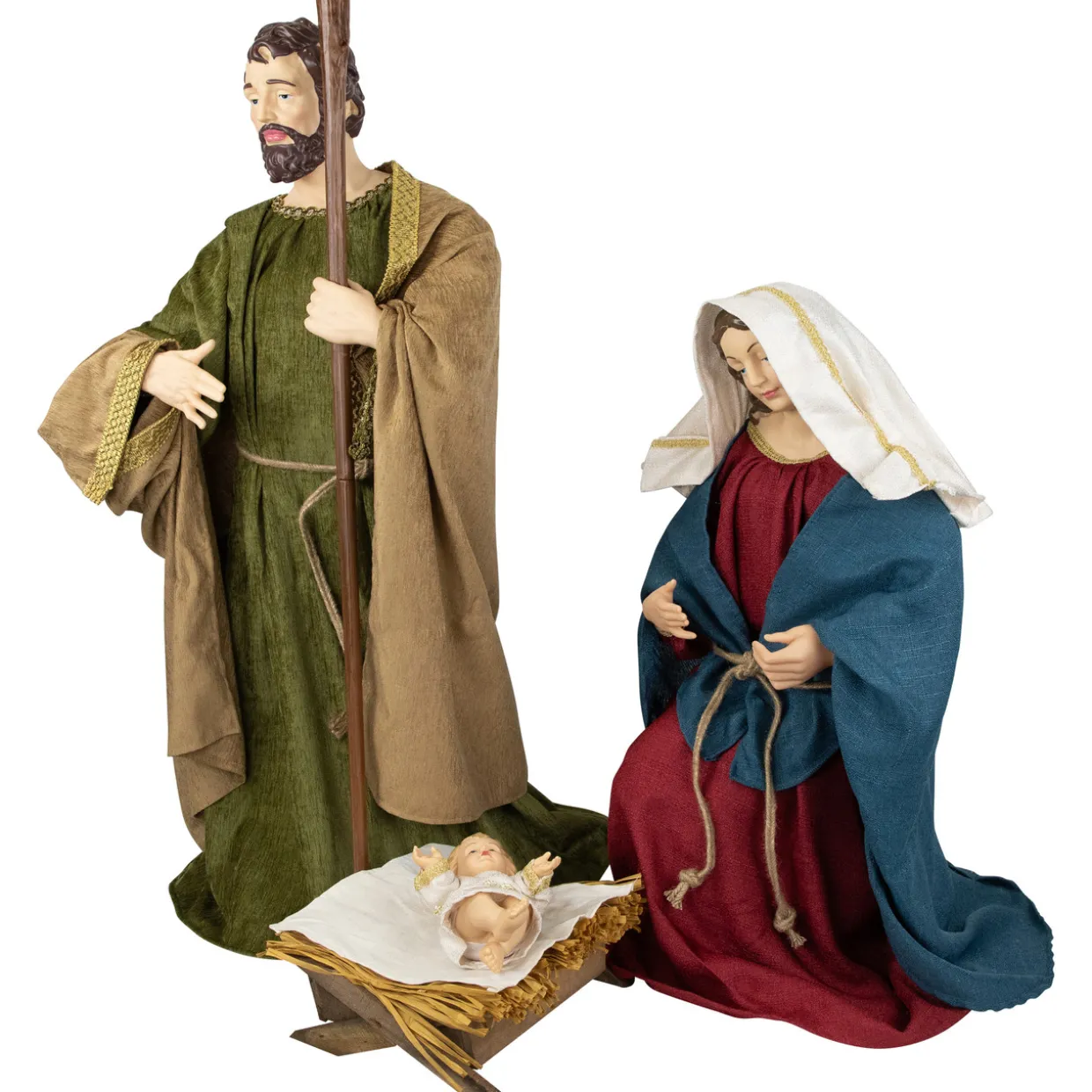 3-Piece Holy Family Nativity Christmas Figurine Set - 36"