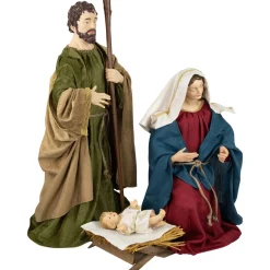 3-Piece Holy Family Nativity Christmas Figurine Set - 36