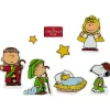 8-Piece Peanuts Christmas Nativity Double Sided Window Cling Decorations