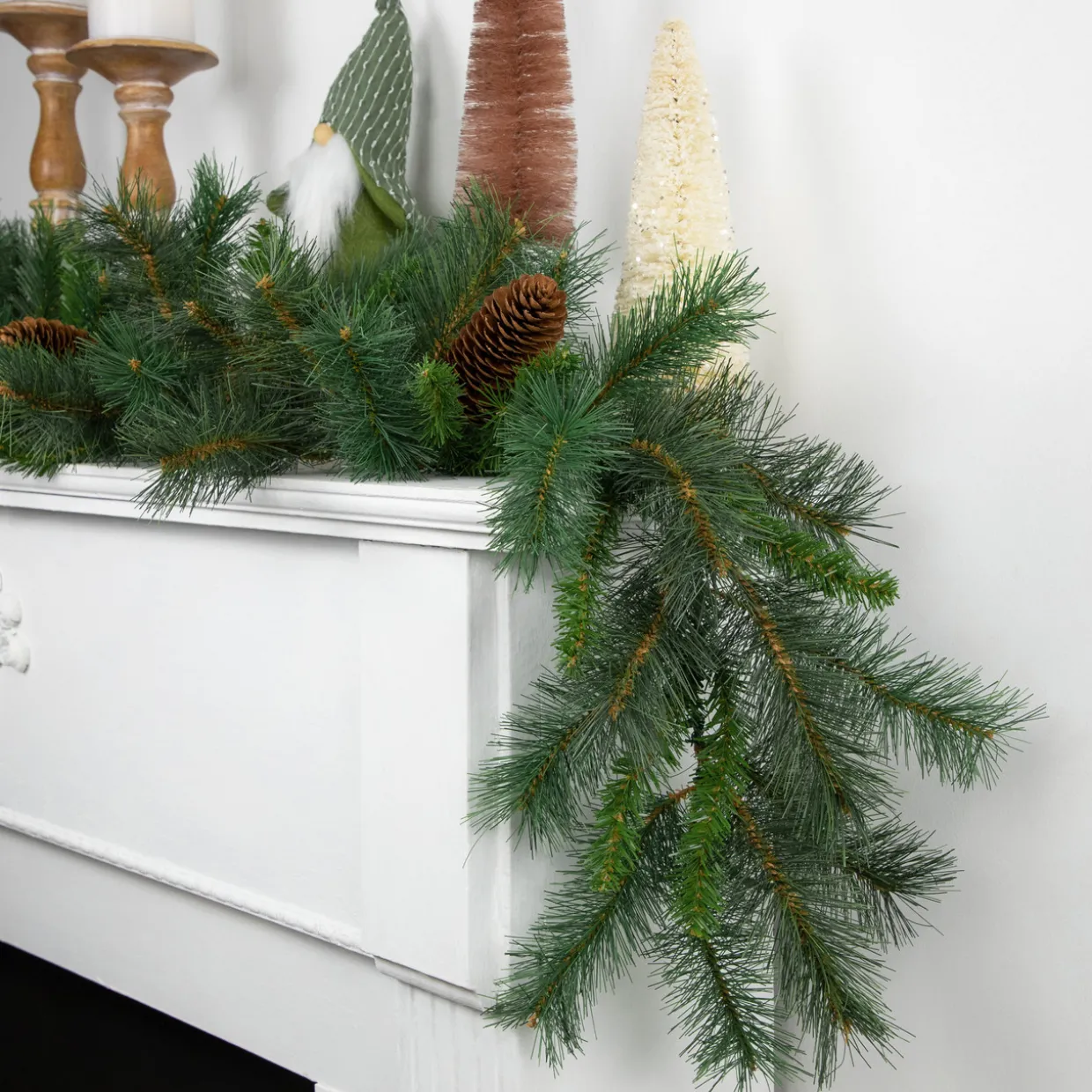 Pine and Pine Cones Artificial Christmas Garland - 9' x 12" - Unlit