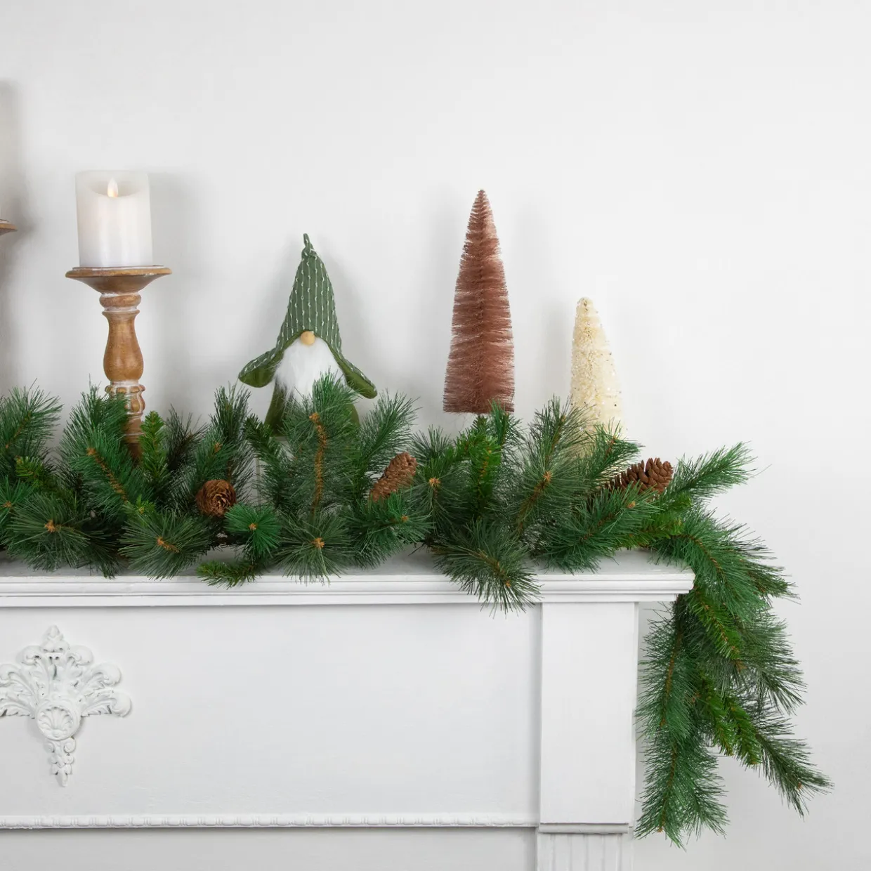 Pine and Pine Cones Artificial Christmas Garland - 9' x 12" - Unlit