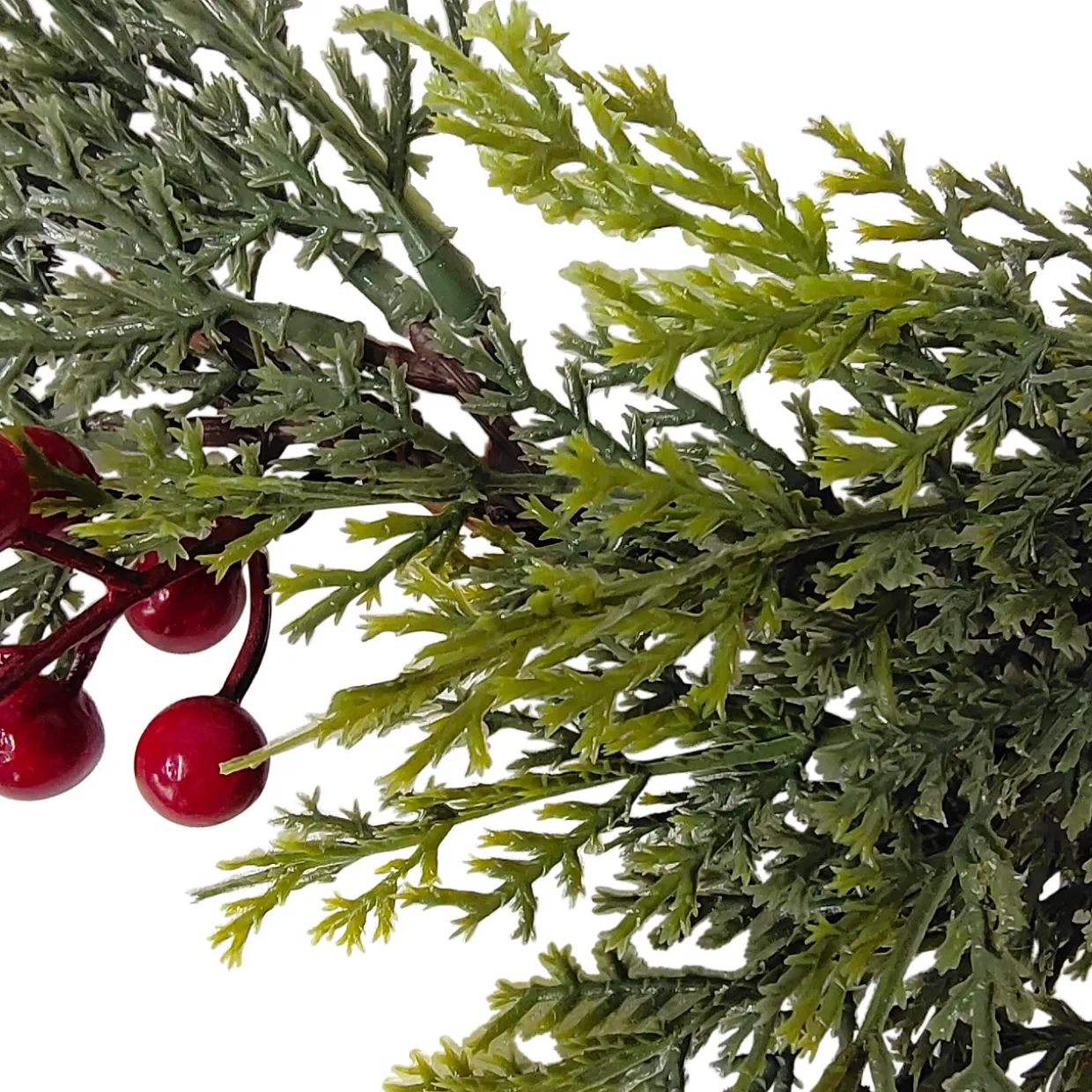 Pine Cone and Berries Winter Foliage Christmas Wreath - 16" - Unlit