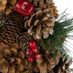 Pine Cone, Pine Needle and Berries Christmas Tree Decoration - 19"