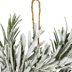 Pine Cones and Berries Flocked Pine Artificial Christmas Wreath - 20