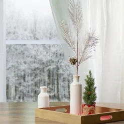 Pine Needles with Pinecones Artificial Christmas Spray - 29" - Gold