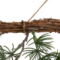 Pine Sprigs with Pine Cones Christmas Swag Wall Hanging- 27.5