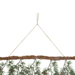 Pine Sprigs with Pine Cones Christmas Swag Wall Hanging- 27.5