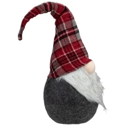 Plaid Bendable Hat Gnome Sitting Christmas Decoration - 25