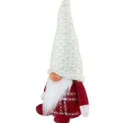 Plaid Boy Gnome Christmas Figurine - 9.5