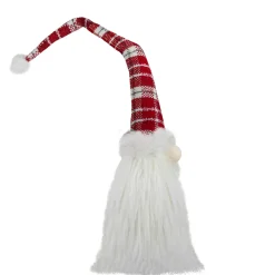 Plaid Hat Santa Claus Gnome Christmas Decoration - 29.5