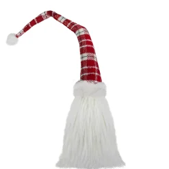 Plaid Hat Santa Claus Gnome Christmas Decoration - 29.5