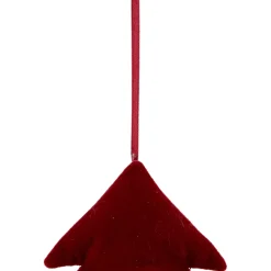 Plaid Heart, Tree and Star Christmas Ornaments - 5