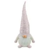 Plump Gnome with Embellished Hat Christmas Figure - 16" - Pink, Silver and Cream