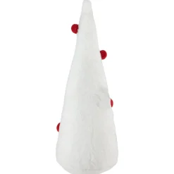 Plush Christmas Cone Tree with Pompom Ornaments - 11