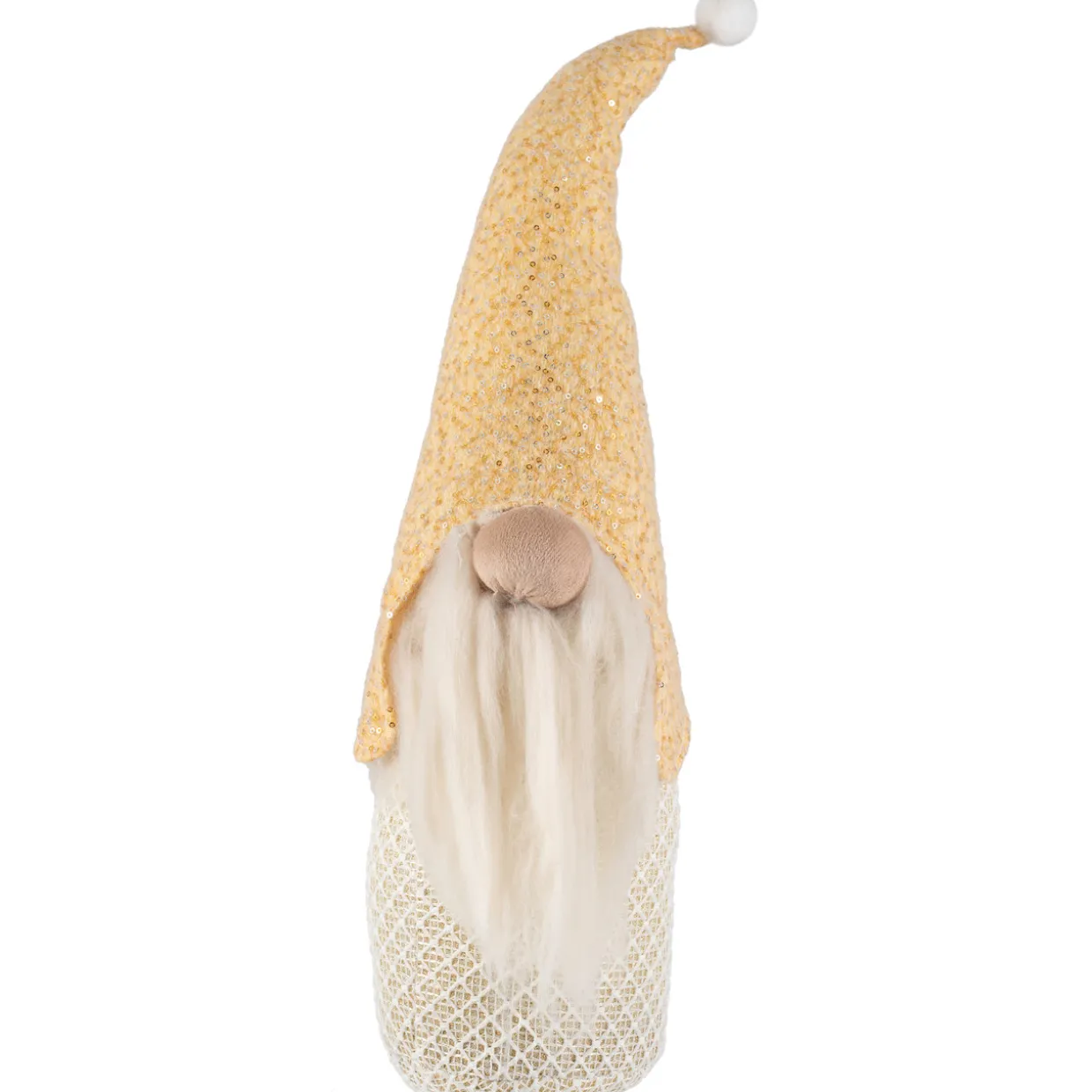 Plush Christmas Gnome with Sequins Tabletop Figure - 17.5"