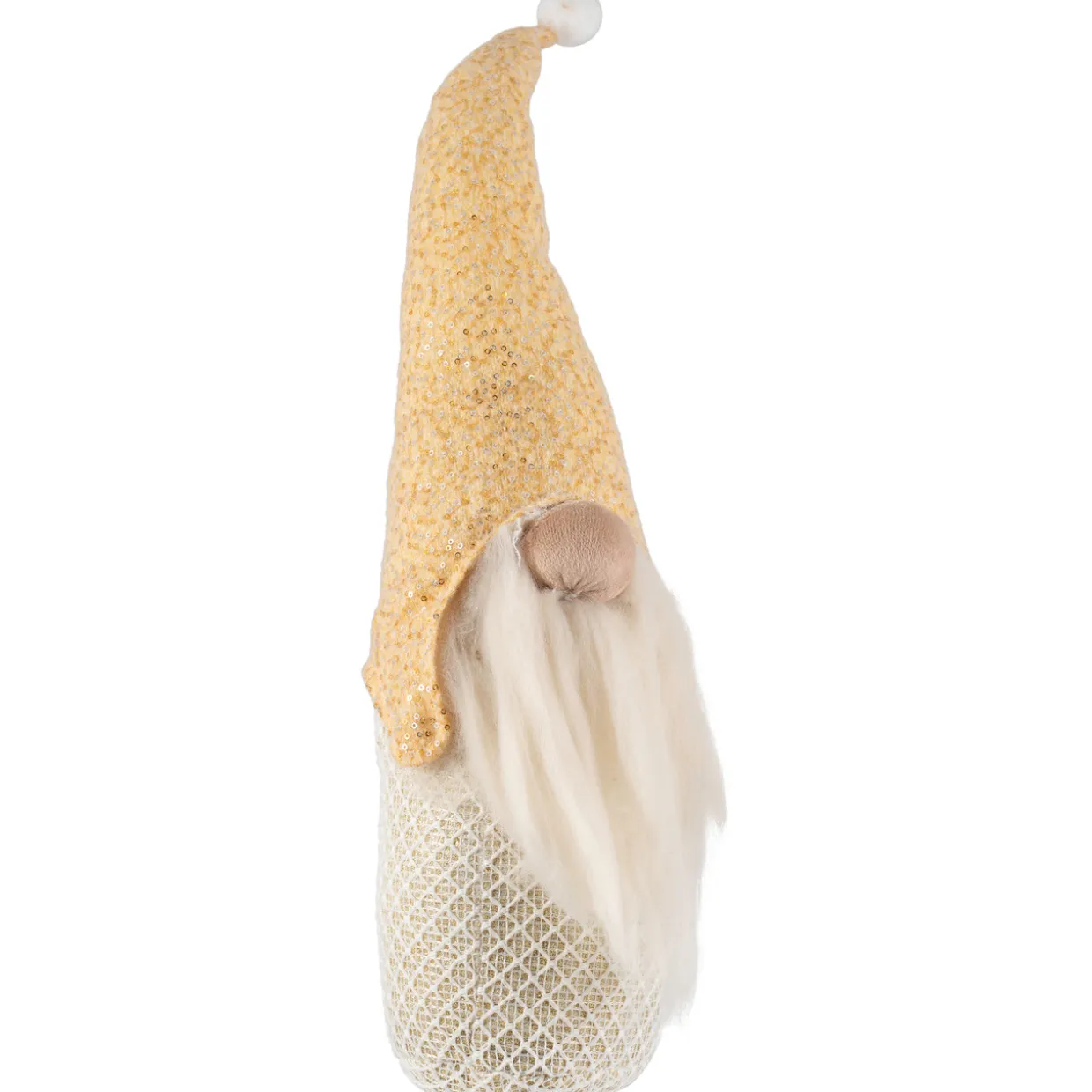 Plush Christmas Gnome with Sequins Tabletop Figure - 17.5"