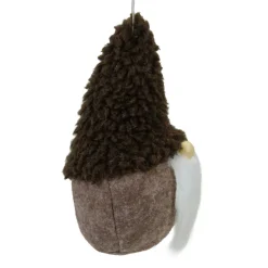 Plush Fleece Gnome Head Hanging Christmas Ornament - 7