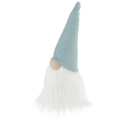 Plush Gnome with Pointy Hat Christmas Figure - 8" - Blue