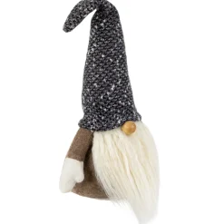 Plush Gnome with Wooden Nose Christmas Figure - 11