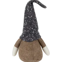 Plush Gnome with Wooden Nose Christmas Figure - 11