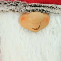 Plush Nordic Santa Christmas Gnome Figure - 25.5" - Red and Gray