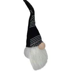 Plush Sitting Christmas Gnome with Long Beard Decoration - 12