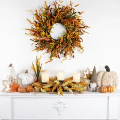 Plush Sitting Gnome with Corduroy Hat Christmas Figure - 10