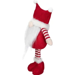 Plush Standing Gnome Christmas Decoration - 18.5