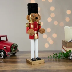 Plush Teddy Bear Soldier Christmas Nutcracker - 14