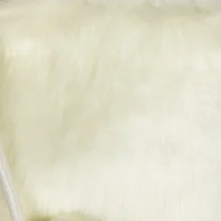 Polar Bear Faux Fur Christmas Stocking with Pom Poms - 20.5