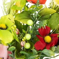 Poppy and Eucalyptus Spring Wreath - 26