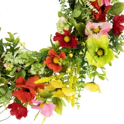 Poppy and Eucalyptus Spring Wreath - 26