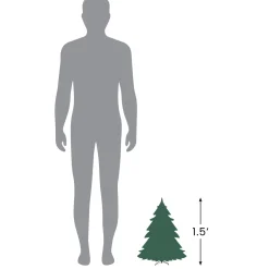 Pre-Lit Artificial Christmas Tree - 18