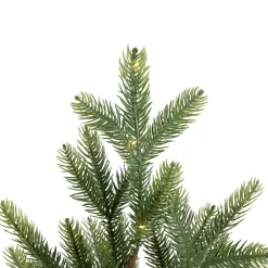 Pre-Lit Artificial Pine Christmas Tree with Basket Base - 20